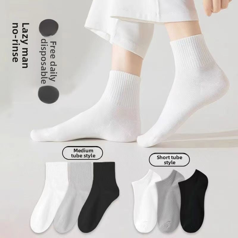 Disposable socks for men and women, no-wash daily disposable socks