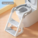 Foldable stepped auxiliary stool toilet