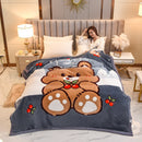 Thickened Raschel blanket