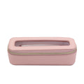 Portable Waterproof Leather TPU Transparent Toiletry Bag
