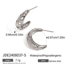 Stainless steel water droplet open bracelet
