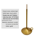 LED Touch Control Table Lamp with Metal Base