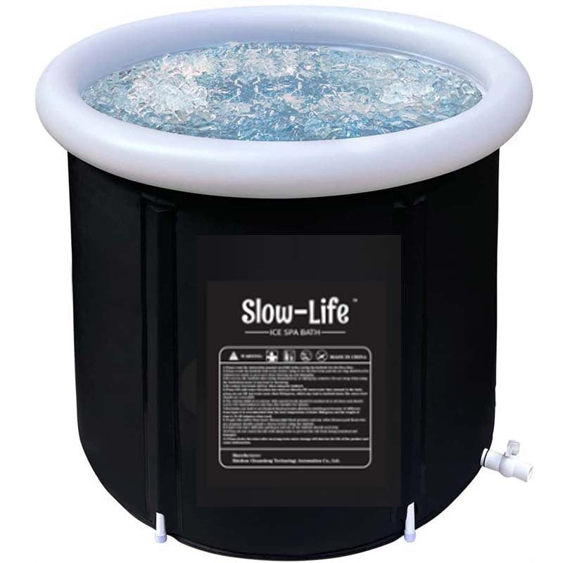 portable folding ice water bath bucket