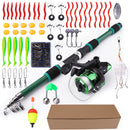 FISHKING Telescopic Fishing Rod Set with Reel and Accessories