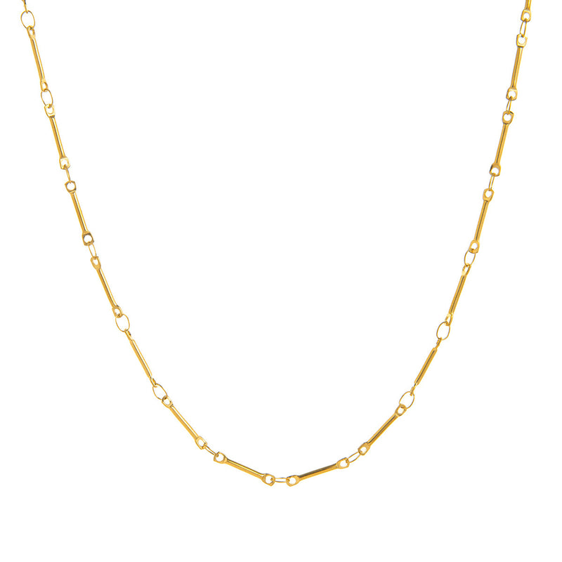 Stainless Steel Zircon Feather Pendant Necklace