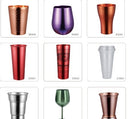Spinning Aluminum Oxide Metal Drum Shaped Beer Glass