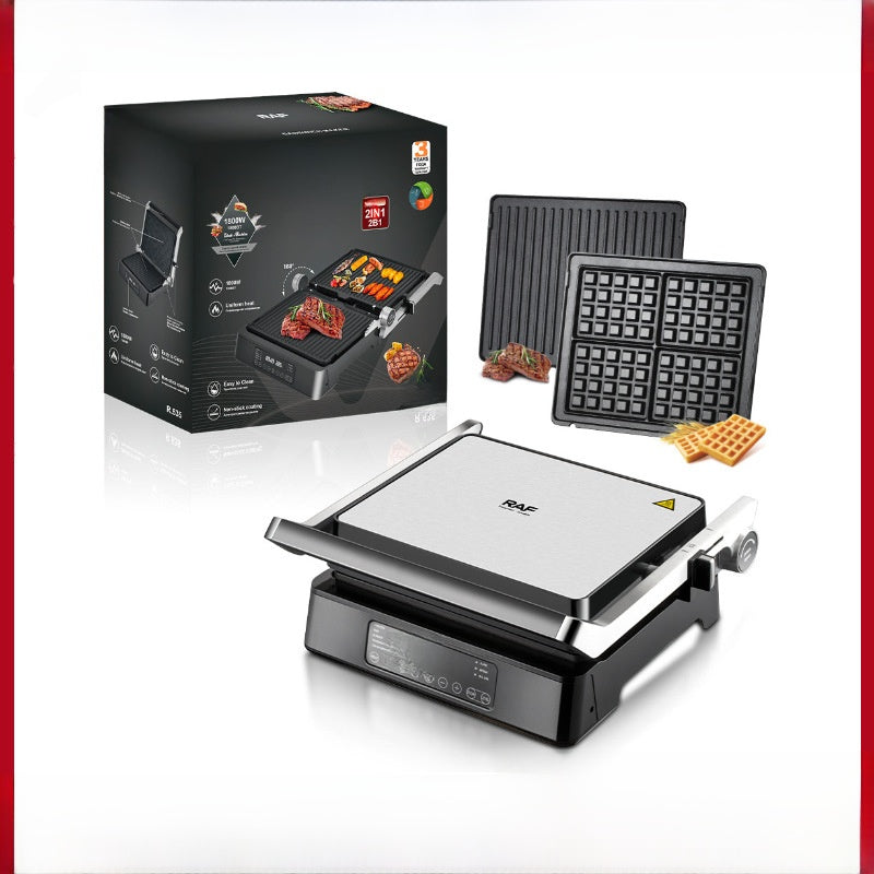 Detachable Smart Display Electric Sandwich Waffle Maker