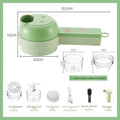 Wireless Electric Vegetable Dicer with Egg Beater Attachment