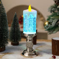 Colorful Gradient Christmas Crystal Lamp with Automatic Snowfall