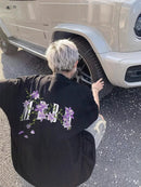 Embroidered Vine Floral Short Sleeve T-Shirt