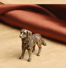 Pure Brass For An Old Wangcai Collie Table Ornament