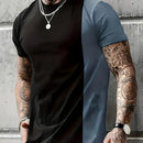 Men's multi-color casual short-sleeved T-shirt