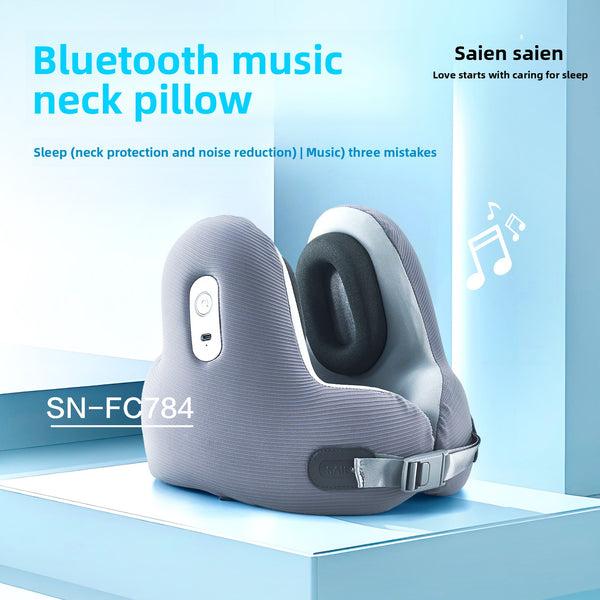 Bluetooth Memory Foam Neck Pillow