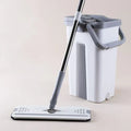 Scraper-Free Flat Mop with Bucket