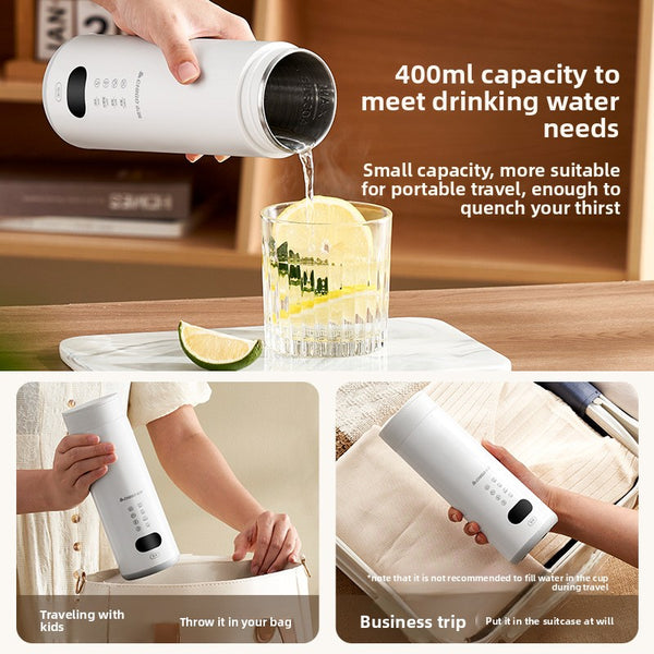 Portable Electric Heating Cup with Stainless Steel Inner Tank