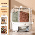 Wholesale Cereals Storage Box Rotatable Rice Bucket Insect-proof Moisture-proof Sealed Household Separated Rice Storage Box Rice Jar