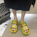 EVA Women Sandals Round Head Flower Comfor Open Toes Platform Designer Slides Fashion Slip