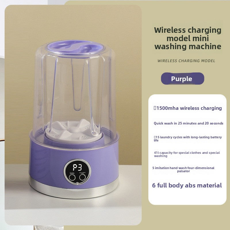 Mini Portable Ultrasonic Washing Machine for Underwear and Socks