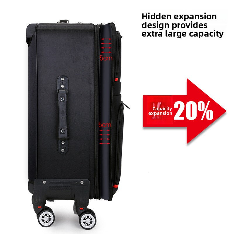 Travel Suitcase with Universal Wheels and Combination Lock