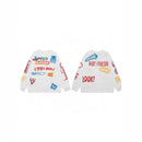 Full Print Color Graffiti Letters Printed Casual Long Sleeve T-Shirt