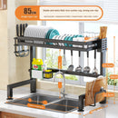 Kitchen Sink Dish Drying Rack with Adjustable Layers