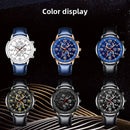 Fully automatic quartz wristwatch with calendar and luminous function