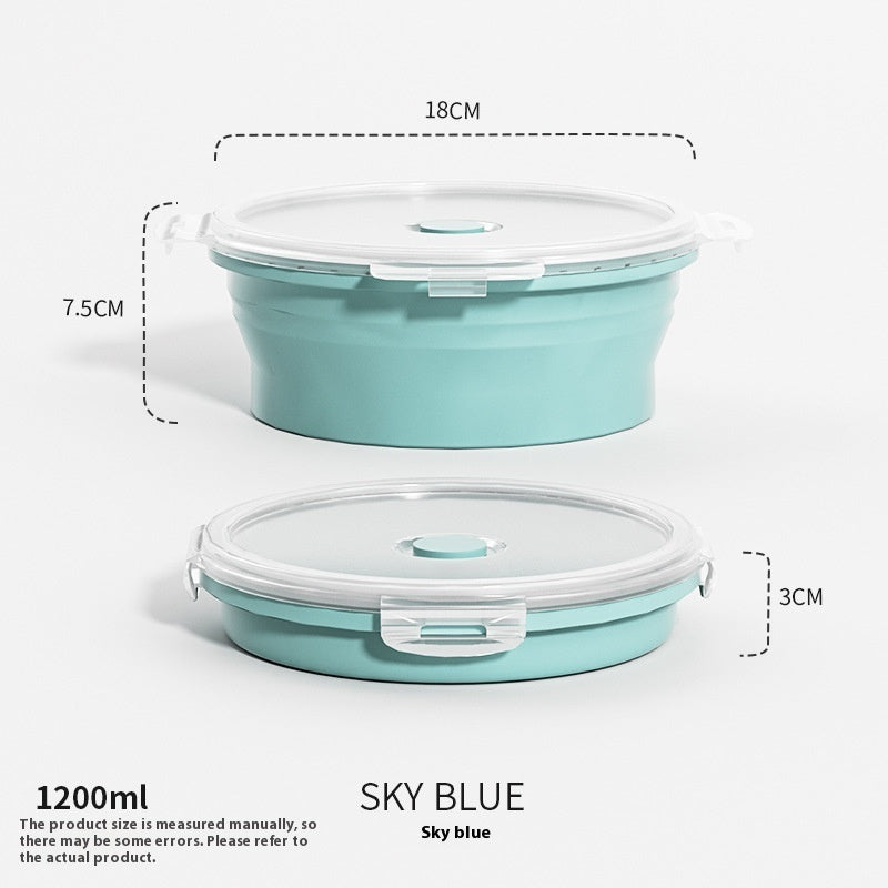 Travel Outdoor Silicone Folding Lunch Box