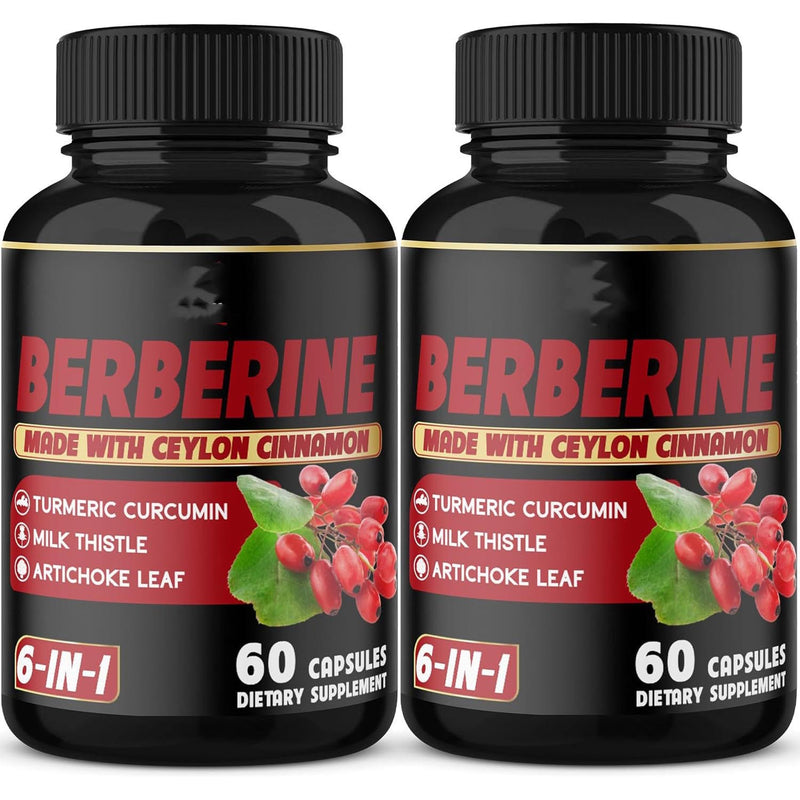 Berberine Turmeric Dietary Supplement Capsules