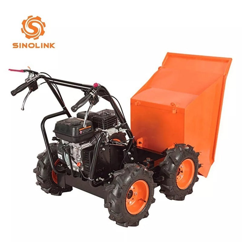 1100LBS Capacity Mini Wheel Dumper 6.5HP Wheelbarrow Cart