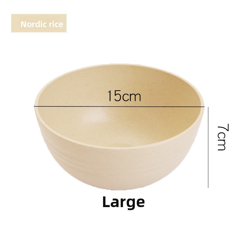 Anti-slip plastic soup bowl