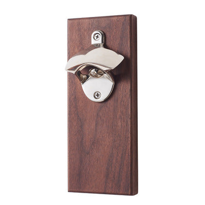 Wooden Magnetic Wall Mounted Bottle Opener