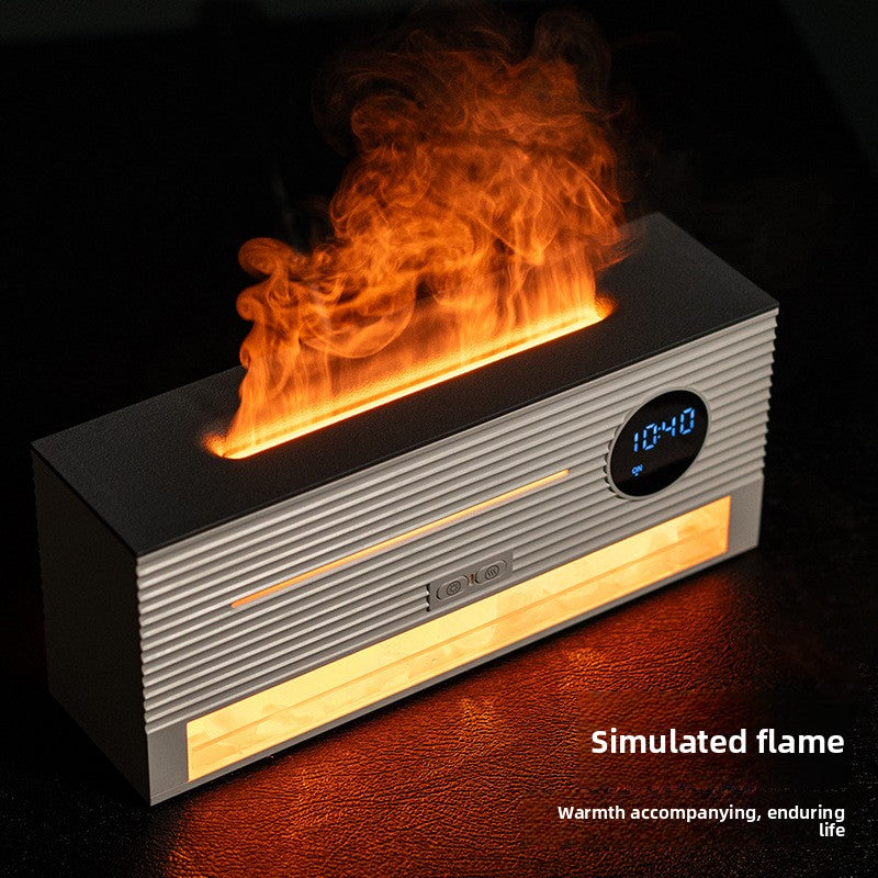 Simulation Flame Rock Aromatherapy Humidifier
