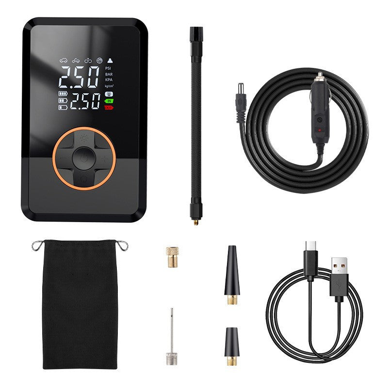 Portable Digital Car Tire Inflator with Power Bank Function