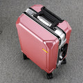 Aluminum Frame Trolley Case with USB Port and Combination Lock