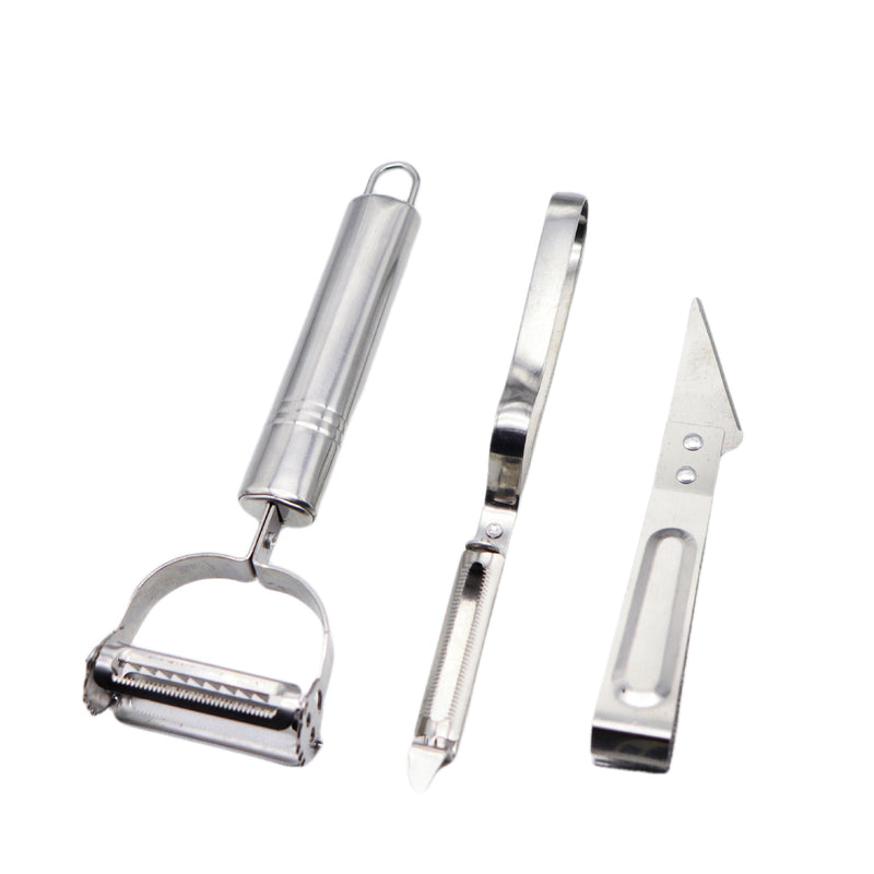 Three-piece set of peeling and scraping in paper card bags