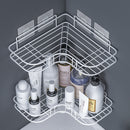 Iron triangular storage rack, corner bathroom