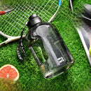 Large Capacity Trendy Straw Plastic Jug Sports Water Bottle