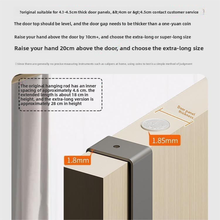 Door hook without drilling