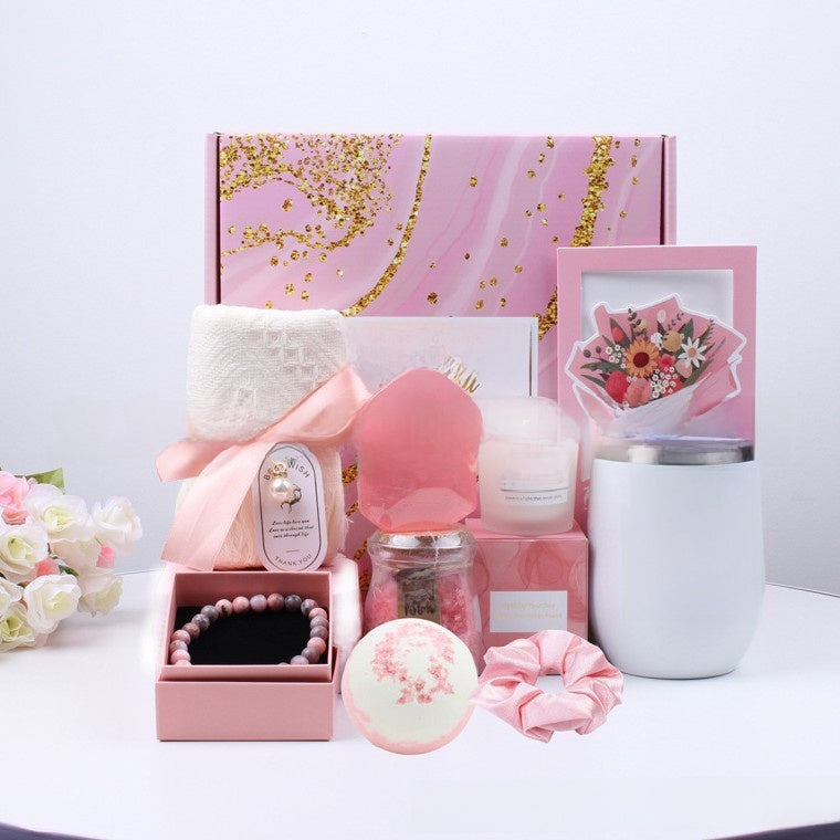 Pink and Purple Spa Gift Box Set