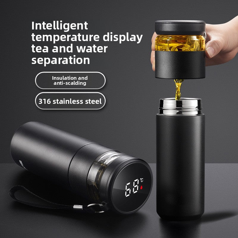 Tea-water separation thermos
