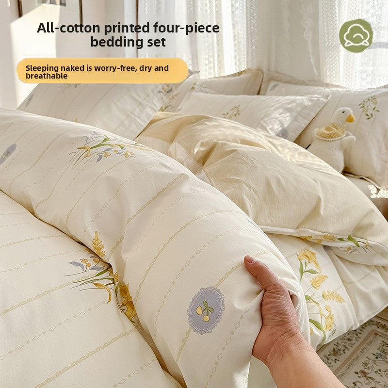Cotton bed set