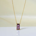 Stainless Steel Zircon Necklace