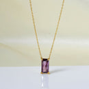 Stainless Steel Zircon Necklace