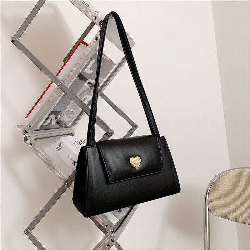 Retro Love Female Texture One-shoulder Casual Bag