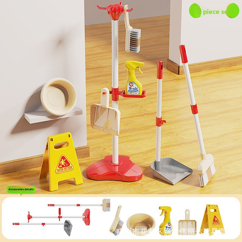 Children play house with mops