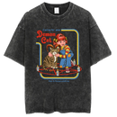 Washed and distressed T-shirt