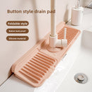 Upgraded Button Silicone Faucet Drain Mat Kitchen Sink Storage Mat Lavatory Mat