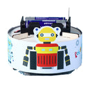 A small handmade robot vacuum cleaner made by technology