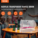 VEVOR Acrylic Raffle Drum,Professional Raffle Ticket Spinning Cage With 2 Keys, Transparent Lottery Spinning Drawing, Holds 10000 Tickets Or 300 Raffle Balls, Raffle Ticket Box For Lottery Games Bing