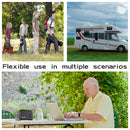 110V Camping Power Station,148Wh 200 W Solar Generator,40000mAh Emergency Power Supply Home Battery Backup For Camping